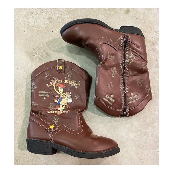 Disney Shoes Disneys Toy Story Woody Western Light Up Boots Size 9
